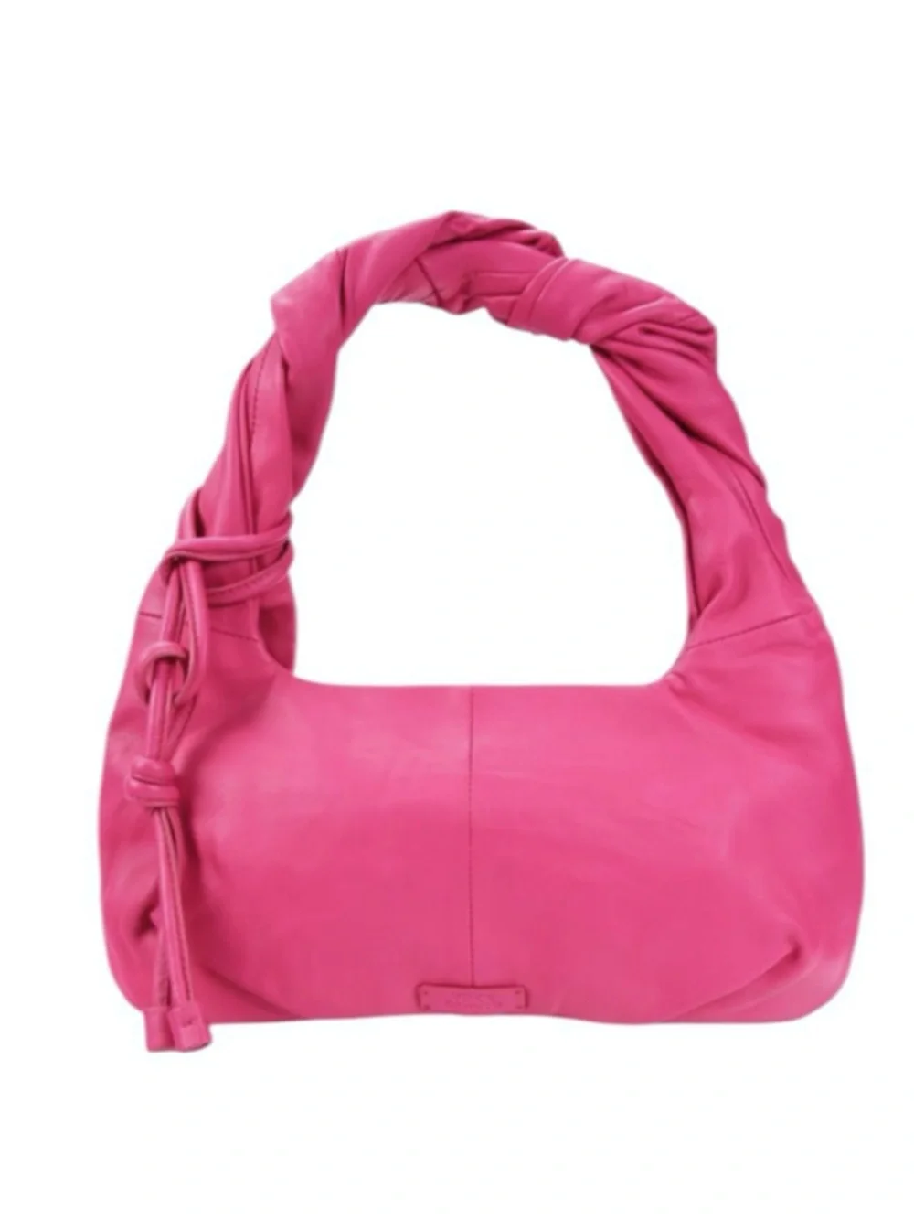 NWT Vince Camuto Leather Evlyn Bagette Top Handle Bag In Festival Fuchsia Pink